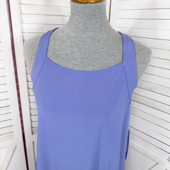 Athleta Arrival Cross Back Strap Maxi Dress Lilac Purple Small Tall Athleisure - Picture 6 of 14